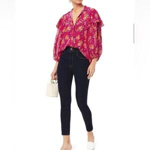 FRAME
Ali High-Rise Skinny Jeans in dark denim Sz 27